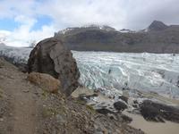 Island, Weg am Svinafellsjökull