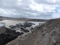 Island, Weg am Svinafellsjökull