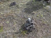 Island, Steinmännchen, um Katla friedlich zu stimmen 