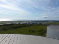 Island, Reykjavik, Blick vom Perlan zum Inlandsflughafen