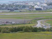 Island, Blick zum Inlandsflughafen