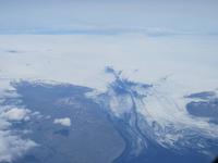 0007 Island - Anflug - Blick auf Vulkane und Gletscher