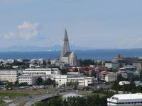 0034 Island -  Reykjavik - Blick vom Perlan zur Hallgrimskirkja