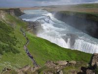 0115 Island -  Ausflug Goldener Kreis - Gullfosswasserfall