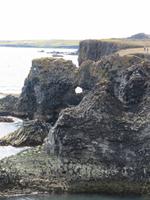 0214 Island -  Halbinsel Snaefellsnes - Arnastapi - Wanderung an der Steilküste - Basaltformationen