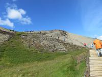 308 Island - Fahrt nach Akureyri - Aufstieg zum Krater Grabrok