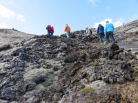 309 Island - Fahrt nach Akureyri - Aufstieg zum Krater Grabrok