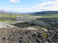 313 Island - Fahrt nach Akureyri - Aufstieg zum Krater Grabrok