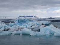 920 Island - Strand an der Mündung der Gletscherlagune Jökulsarlon im Meer -