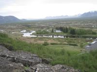 Blick vomAussichtspunkt Hakid auf den Nationalpark Thingvellir