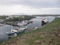 Stykkisholmur - Das Fährschiff läuft ein