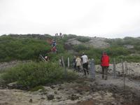 Aufstieg zum Krater Grabrok