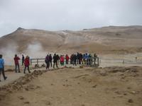 Hochtemperaturgebiet Hverarönd mit Schwefel-, Dampf- und Schlammquellen - 