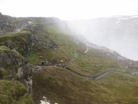 Gischtwolke am Dettifoss