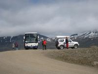 Parkplatz am Wasserfall im Berufjördur