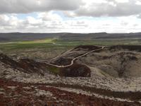 Blick vom Grabrok - Krater