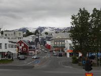 Blick auf das malerische Akureyri