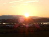 Sonnenuntergang in Egilsstadir