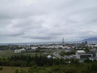 Blick auf ReykjavÃ­k und die Hallgrimmskirkja vom Perlan