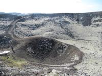 Der Krater von oben