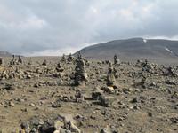 Hier waren schon einige vor uns da! Kollektives Steinmännchenbauen