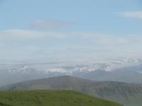 Der Ausbruchskrater des unausprechbaren Vulkans Eyjafjallajökull