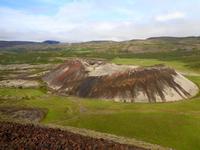 Island - Blick vom Krater Grábrók 