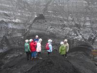 Island - Gletscherhöhlenwanderung bei strömendem Regen 