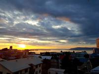 Abendlicher Blick über Reykjavik