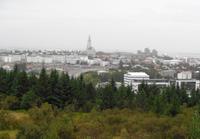 Island - Reykjavík im Dunst - Blick von der Perlan 