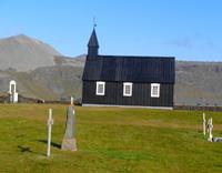Island - Halbinsel Snæfellsnes - Búðir - alte Holzkirche  