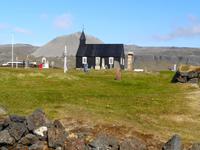Island - Halbinsel Snæfellsnes - Búðir - alte Holzkirche  