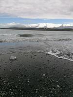 Sandstrand Gletschlagune Jökulsarlon