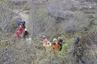 Spaziergang durch das Lavalabyrinth