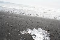 Gletschereis am Strand