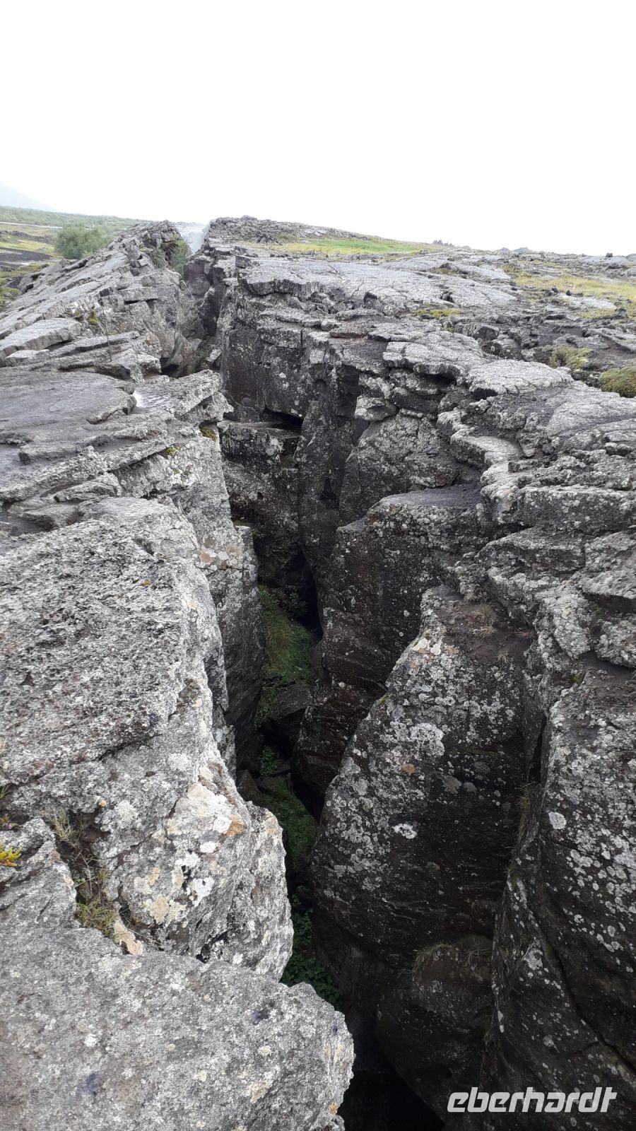 Die Spalte zwischen zwei Kontinenten
