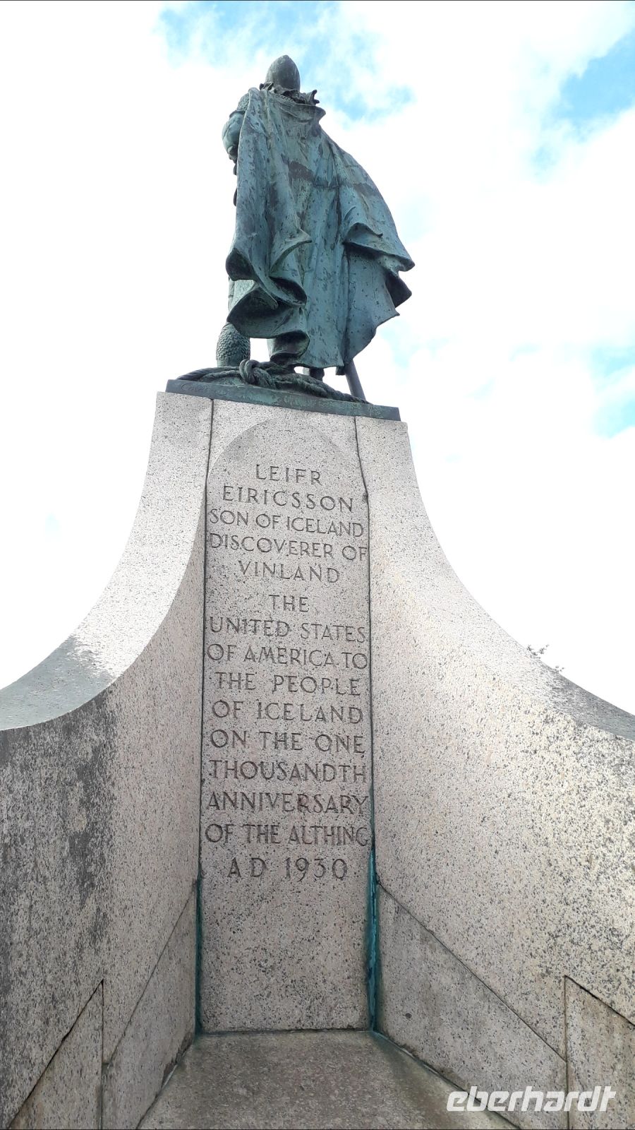 Das Denkmal für den ersten Siedler Islands in Reykjavik