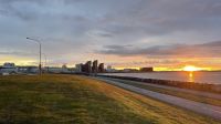 Sonnenuntergang in Reykjavik