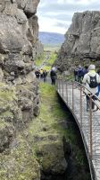 Rundgang im Thingvellir Nationalpark -  Grabenbruchzone zwischen amerikanischer und europäischer Platte