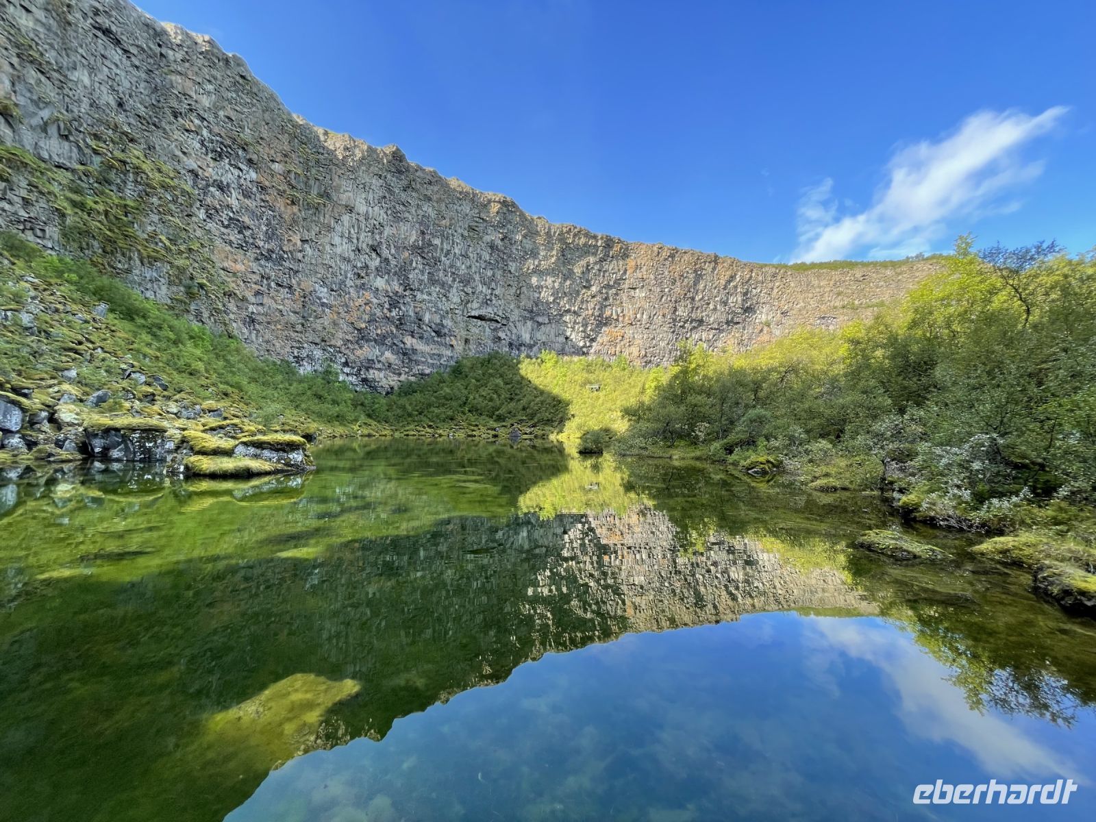 Rundgang durch die Asbyrgi Schlucht