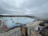 Baden in der Jördbin Badelagune 