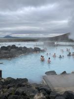 Baden in der Jördbin Badelagune 