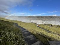 Rundgang am Dettifoss Wasserfall