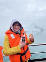 1000 Jahre altes Gletscher Eis mit Brennivin Schnaps