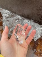 1000 Jahre altes Gletscher Eis mit Brennivin Schnaps