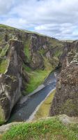 Rundreise Island - kleine Wanderung zur Schlucht Fjaðrárgljúfur