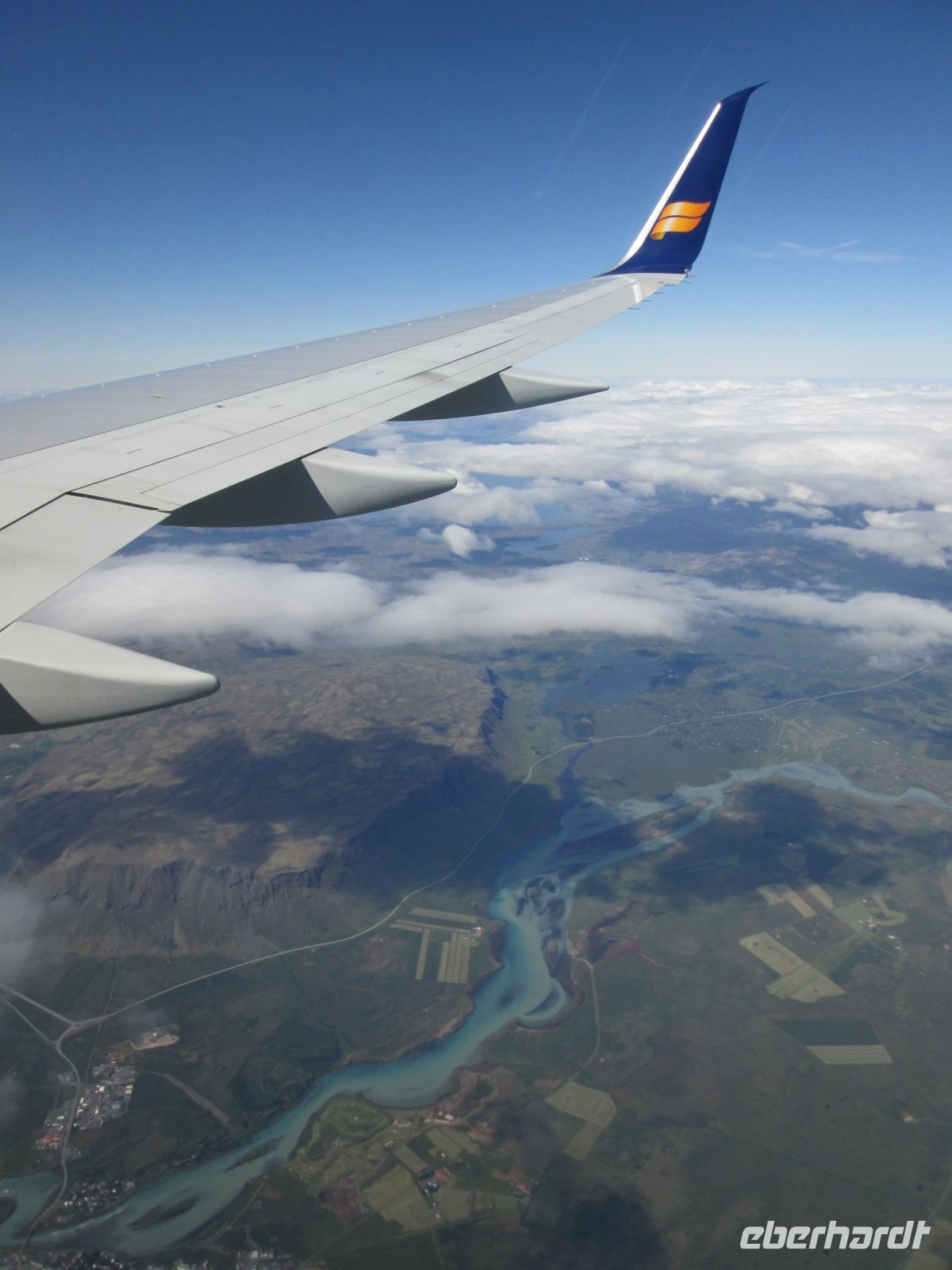 Island aus der Vogelperspektive