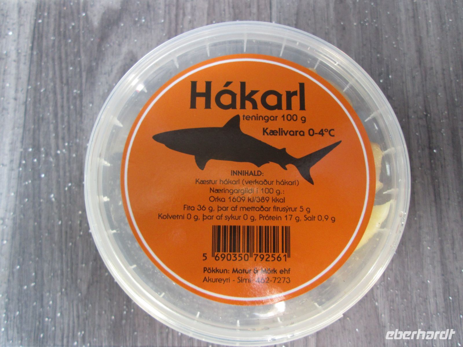 der fermentierte Hai dagegen nicht jedem