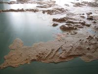 Reykjavik Rathaus: Topografisches Modell, zu sehen Südwestisland mit Halbinsel Reykjanes