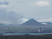 Reykjavik: Blick vom Perlan auf den aktiven Vulkan